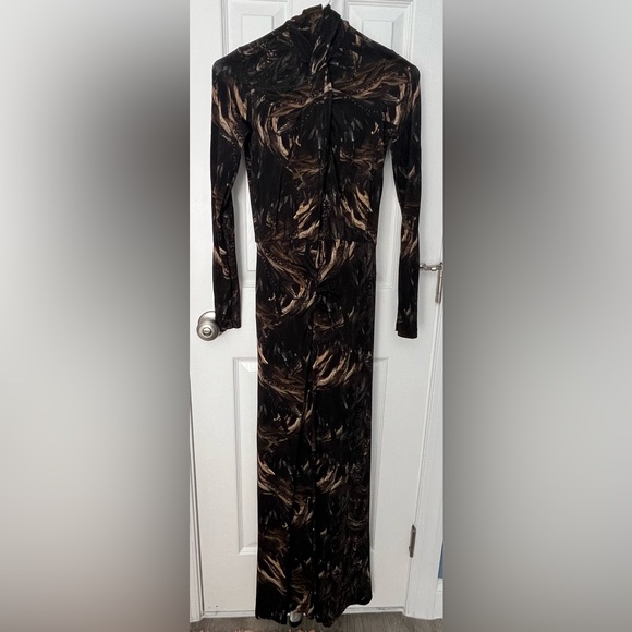 AllSaints Mina Printed Long Sleeve Slim
Fit Maxi Dress - Size 0 - Picture 5 of 10